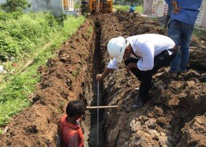 pipe line work